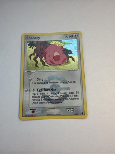 Pokemon Chansey 19/112 EX FireRed & LeafGreen Reverse Holo LP/MP