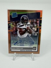 2020 DeeJay Dallas RC Panini Donruss Optic No. 195! Mint Autograph!
