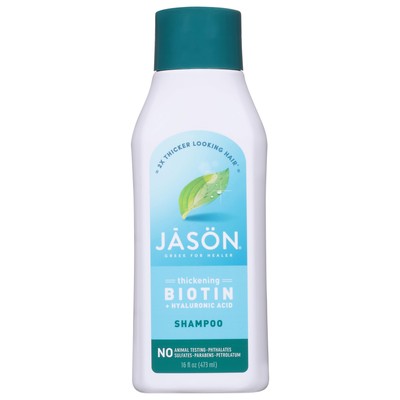 Jason Restorative Biotin Shampoo 16oz Gently Cleanses Repairs Damaged Hair