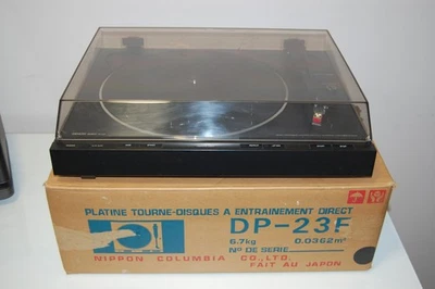 DENON DP-23F Plattenspieler Vollautomat Direktantrieb mit DL-80 MC System - Bild 1 von 4