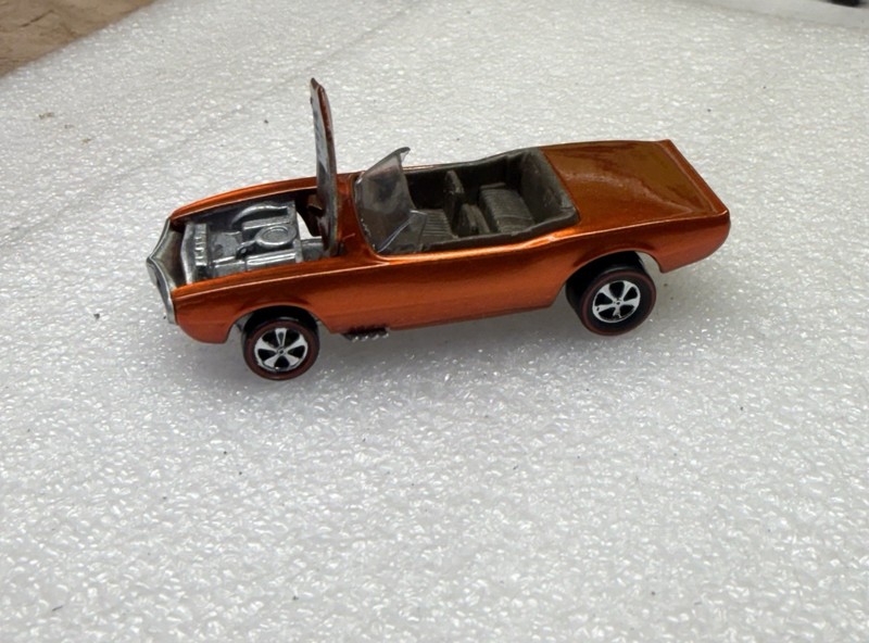 Hot Wheels Redlines *RESTORED* Custom Firebird Spectraflame Orange w/ Dark Int