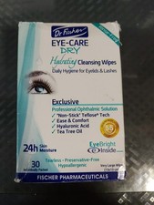 Dr. Fischer Eye Care Cleansing Wipes 30 Count Damaged Box Exp 08/28 L22