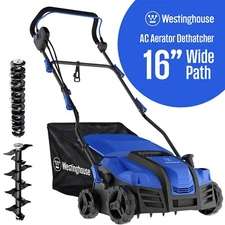 Westinghouse Open Box 16 in. 15 Amp Corded Electric Dethatcher and Aerator