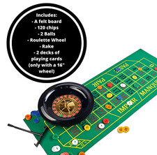 Trademark Games 10-Inch Roulette Wheel - Casino Games With Wheel And 2 Balls Included Adults Games For Game Night Work Event Or Casino Party