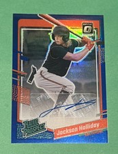 2023 Donruss Optic Rated Prospect Auto Blue Jackson Holliday /25 ORIOLES