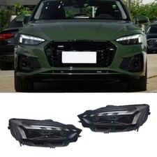 For Audi A5 RS5 2017-2021 LED Front DRL Headlight Sequential Turn Signal Lamps