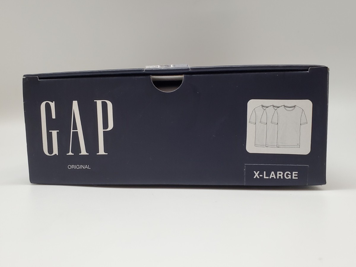 S.GAP GAP Men's S M L XL 3 Pack White Soft Cotton Crew Neck T