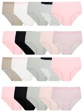 Fruit The Loom Toddler Girls 20 Pack Assorted Cotton Briefs Size 8 ---E5---