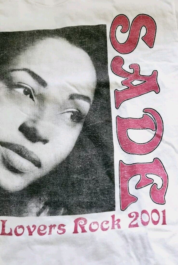 Vintage Bootleg Sade SADE Lovers Rock T-Shirt 2001 Concert Vintage Bootleg Sade SADE Lovers Rock T-Shirt 2001 Concert