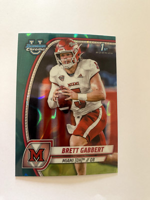 2024 Bowman University Chrome - #27 Brett Gabbert (RC)