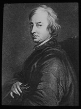 Glass Magic Lantern Slide JOHN DRYDEN PORTRAIT C1890 POET