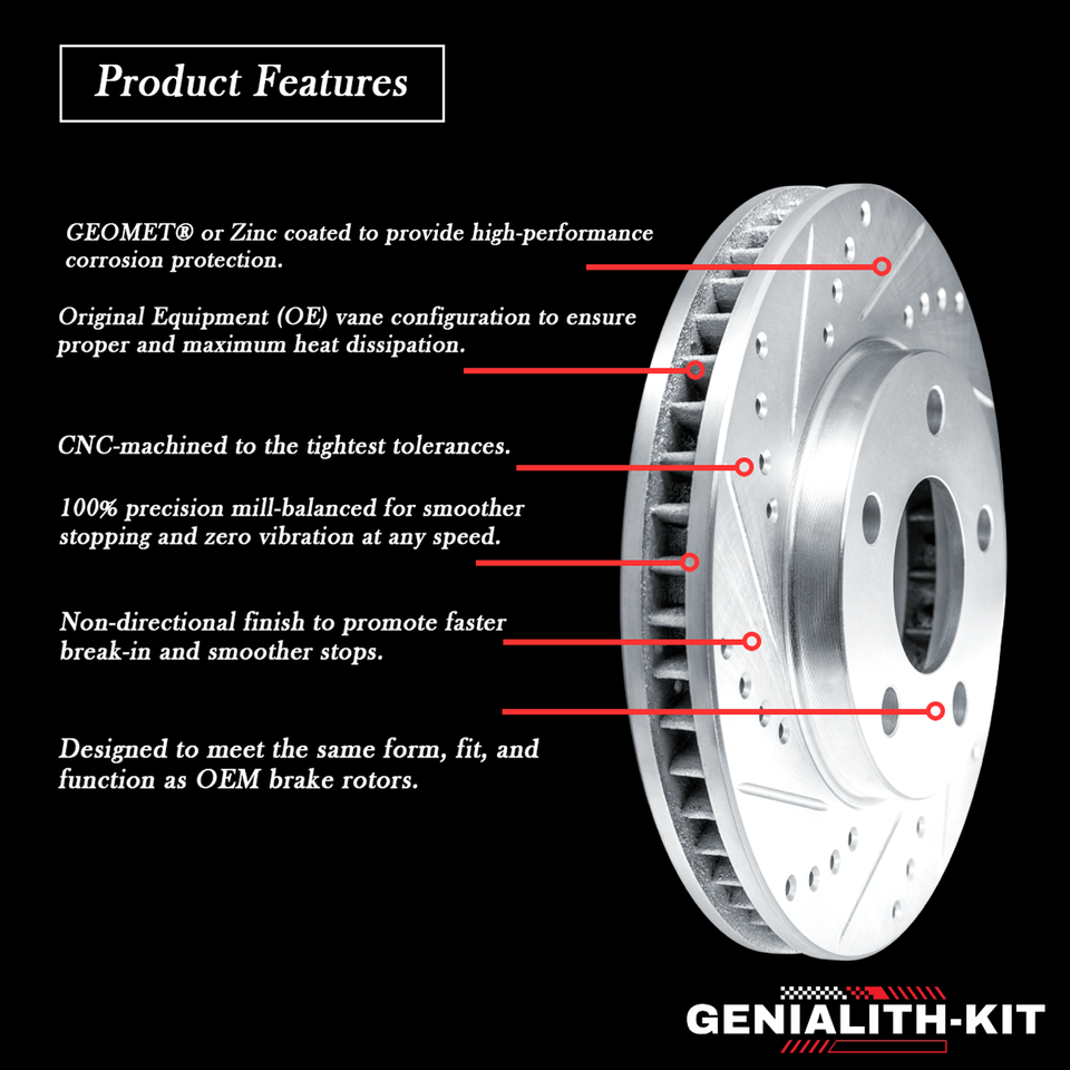 EBC Racing SG2FC7597 Front Rotors for Jeep Grand Cherokee 6.4L and Dodge Durango SRT (2018+) main image 1