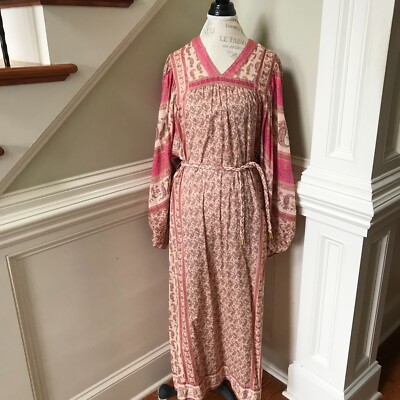 chinese dress ladies Zimmermann Soft Colourway Paisley Silk Maxi Dress RRP £850 main image 1