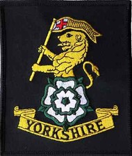 Bestickter Aufn&auml;her Abzeichen Royal Yorkshire Regiment Britische Armee - EXKL...