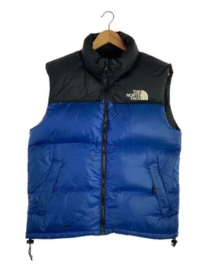 THE NORTH FACE Down Vest M Nylon Blue NF002YO Used | eBay 