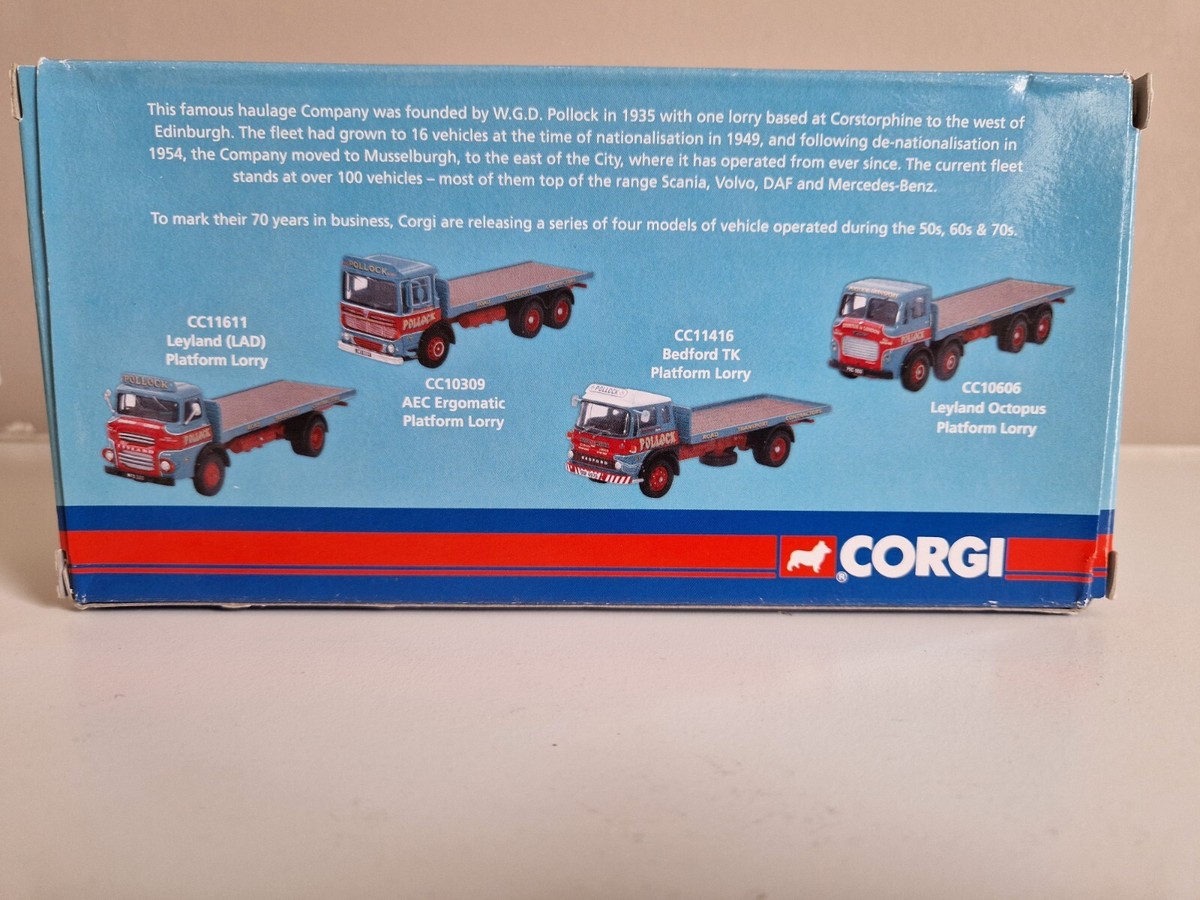 ミニカー corgi 23202 bedford tk plateforme camion Amazon.com: Corgi Classics BRS Bedford TK with Trailer