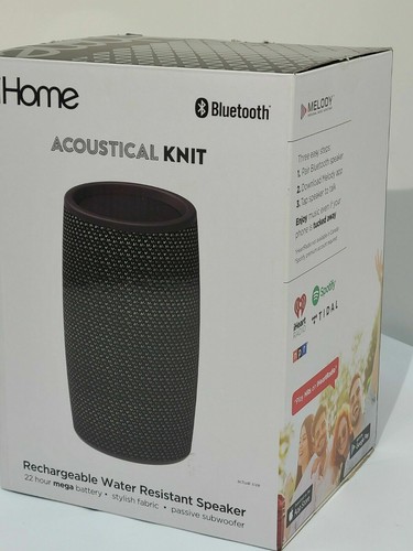 iHome iBT77V3BX Acoustical Knit Rechargeable Water Resistant Speaker - 第 1/1 張圖片