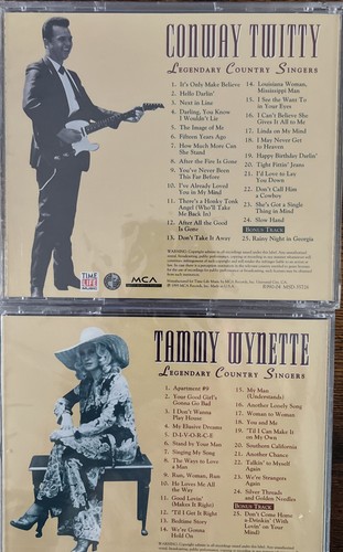 Time Life Conway Twitty & Tammy Wynette country music hall of fame cd - Picture 2 of 2
