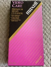 Maxell Video Care Premium Head Cleaner VCR * Camcorder