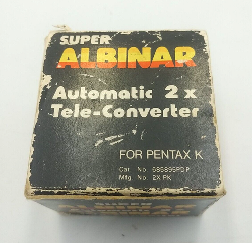 Vintage Super Albinar Auto Tele Converter 2X for Pentax-k Cat - Picture 7 of 11