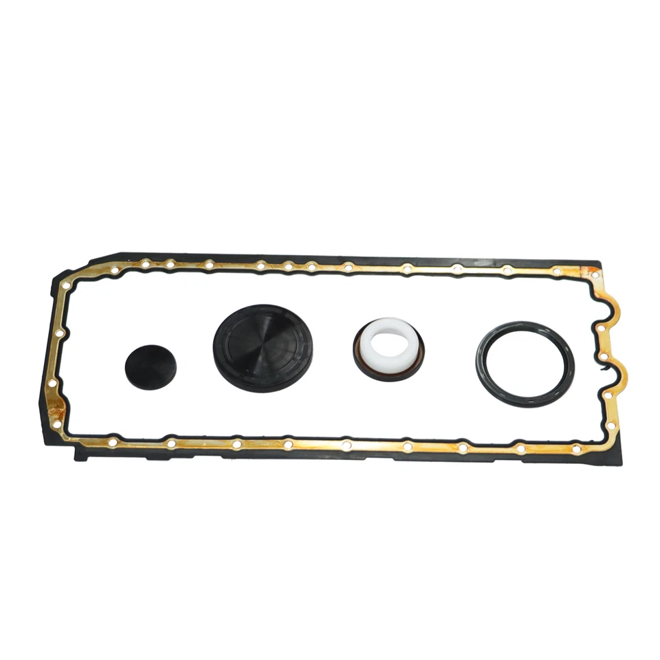 For BMW M135i 335i 435i 535i X5 X6 N55 N54 Oil Pan Gasket Set w/Oil Cooler Seal - Imagem 4 de 4