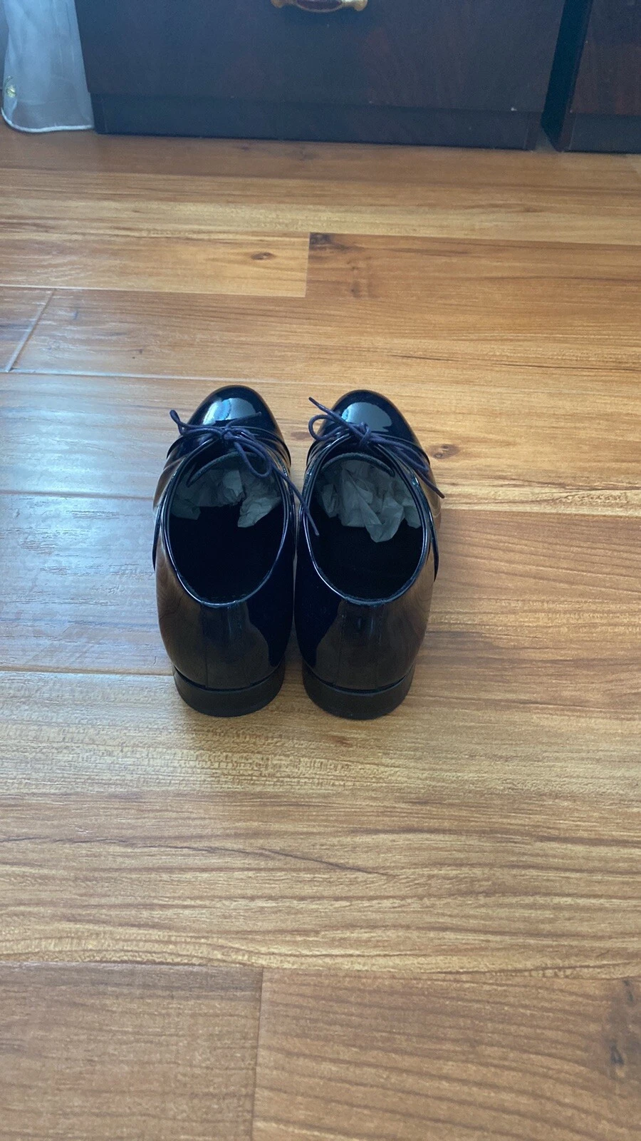 BOTTEGA VENETA Scarpe eleganti Bottega da uomo in vernice nera sposo 7 5 US euro 40.