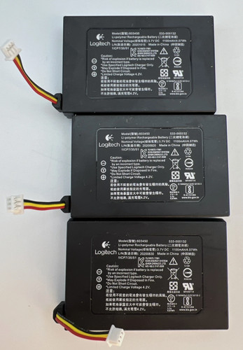8 pc OEM Battery for Logitech G533 G933 G935 Artemis Spectrum Headset 533-000132