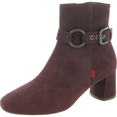 Marc Joseph Womens Madison Buckle Block Heel Ankle Boots Shoes BHFO 4999