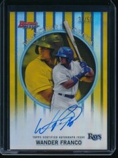 WANDER FRANCO AUTO 2019 Bowman's Best Franchise Favorites GOLD REFRACTOR #/50 RC
