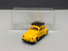 Volkswagen VW Käfer Deutsche Bundes Post mit Gepäckträger gelb Brekina H0 1:87