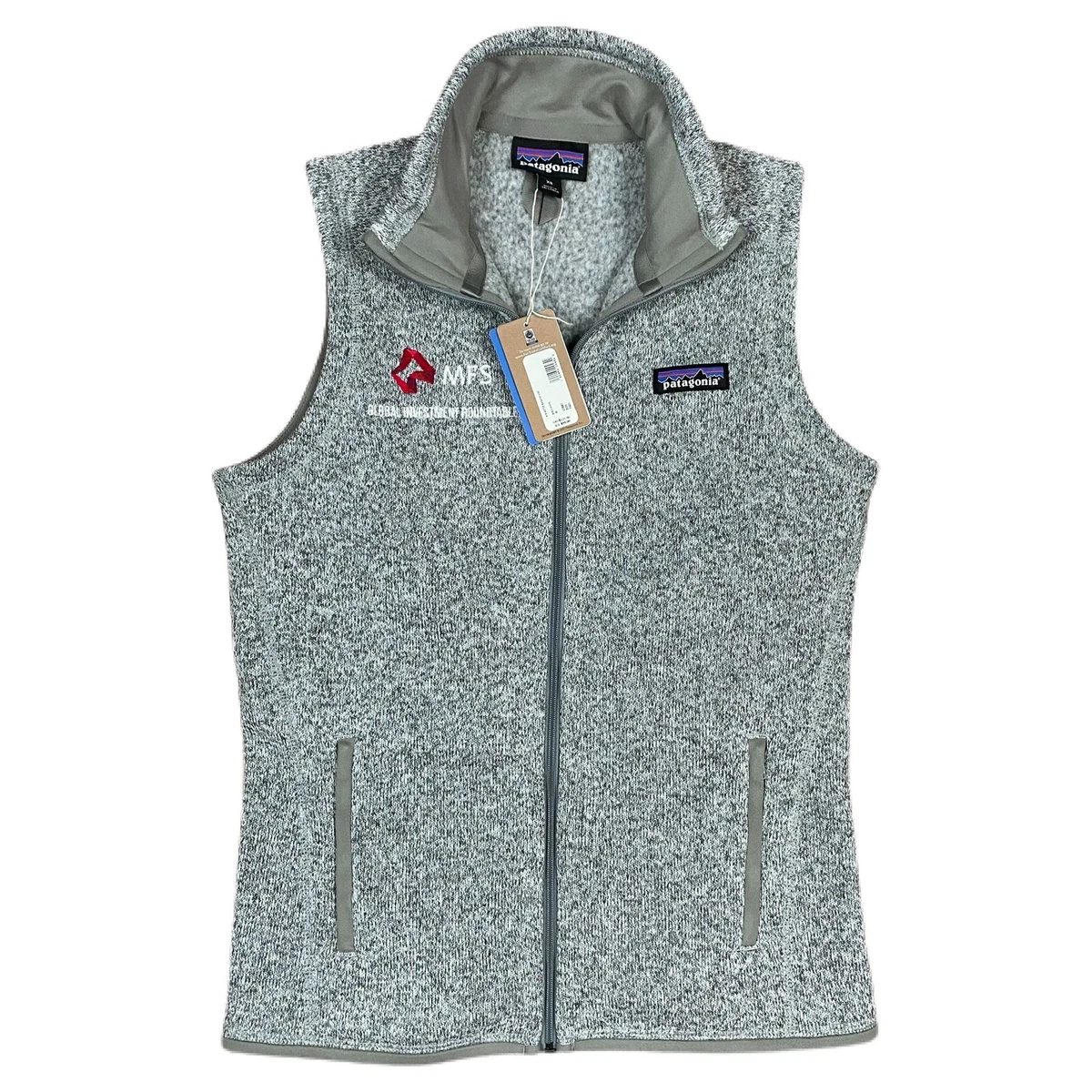 PATAGONIA Better Sweater Vest Grey NEW NWT Embroidered Company Logo Women s XS