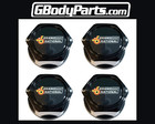 Grand National fender trunk Logo Hex Center Cap inlay Set w Snap Ring SET OF 4