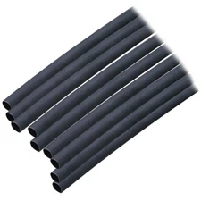 ANCOR HEAT SHRINK TUBING 3/16" X 6" BLACK 10 PACK 20-12 AWG