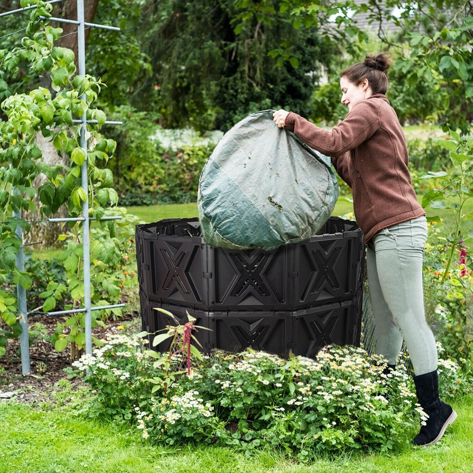 SQUEEZE master XXL Large Compost Bin Outdoor- 720L /190 Gallon-Easy ...