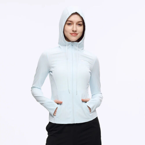 OH!SUNNY Athletic Jackets for Women Gym Fitness Coat Yoga Hoodies UV Protection - Picture 6 of 29
