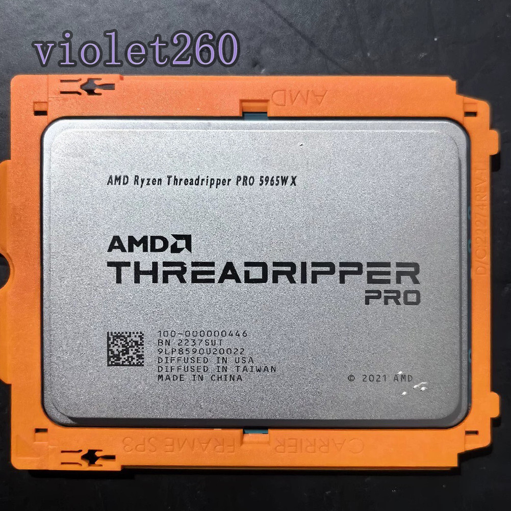 AMD Ryzen Threadripper Pro 5965wx sWRX8 CPU Processor 24Core 48T  Unlocked