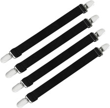 Improved Adjustable Elastic Boot Clips Boot Straps Pant Clips Stirrups Leg Strap