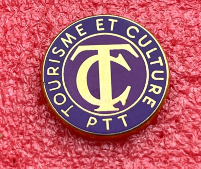 Broche Vintage PTT Tourisme Et Culture En Argent Par Arthus Bertrand - Badge De Revers, Occasion