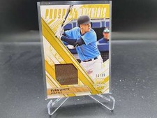 Evan White 2019 Elite Extra Edition Gold Prospect Materials Relic /99 Mariners