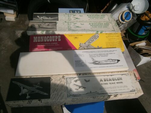 (5) Balsa MODEL AIRPLANE Wood Model Kits  SIG, GOLDEN AGE, DEILS F-86 SABRE JET - Photo 1 sur 1