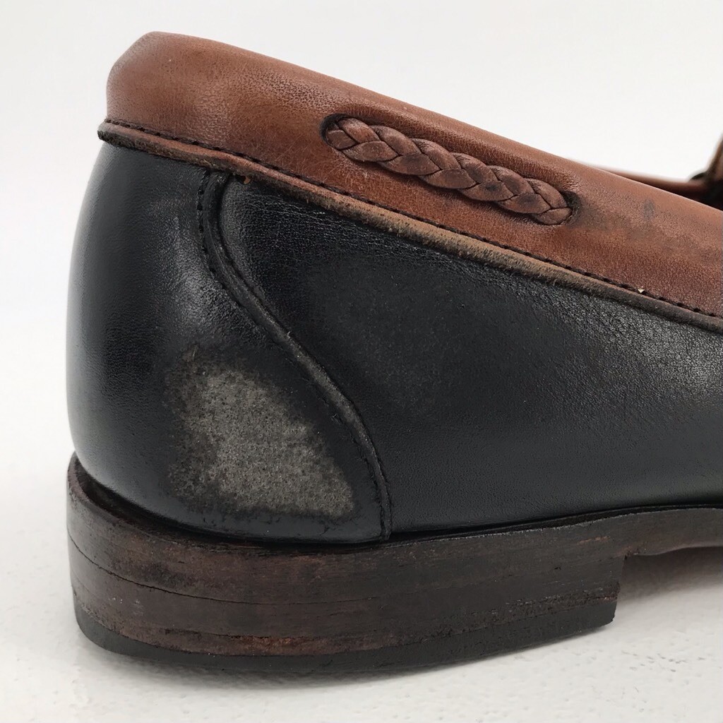 Vintage USA Footjoy Mens Kiltie Loafer Dress Black Leather  display picture 1