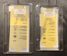 2-ZAGG INVISIBLE SHIELD GLASS SCREEN PROTECTORS FOR APPLE IPHONE (LOT OF 2) NEW