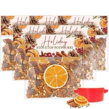 6 Pack Potpourri Simmer Pot Kit - Christmas & Holiday Scent Stocking Stuffer ...
