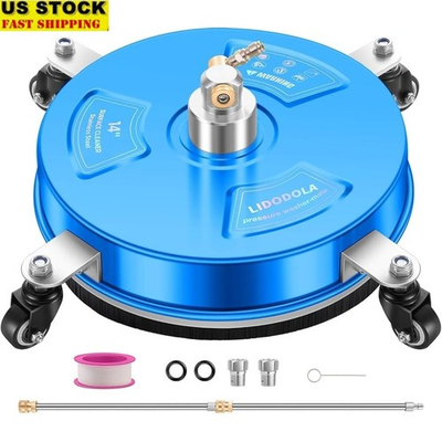#ad #ad Pressure Washer Surface Cleaner 14 Inch 4 Wheels Heavy Duty Driveway Attachment $81.24