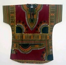 Dashiki Shirt Unisex African Clothing Dashiki, Unfading, Free Size L, XL, XXL