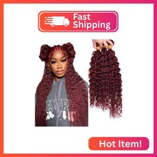  99J Burgundy Bundles Human Hair Water Wave Bundles 24 26 28 Inch Win Red Water