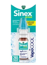 Vicks Sinex SEVERE, Nasal Spray with VapoCOOL, Ultra Fine 0.5 Fl Oz (15 ml)