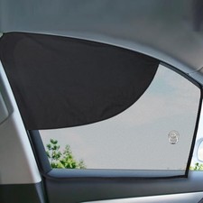 Sun Shade, 2 Pack Half Blackout  Half See-Through Magnetic Car Front Window