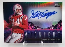 2024 Topps Midnight Steve Grogan Horizon Signatures Auto Patriots QB AU