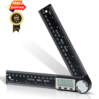 Third Generation Protractor Angle Finder, Digital Ruler with...